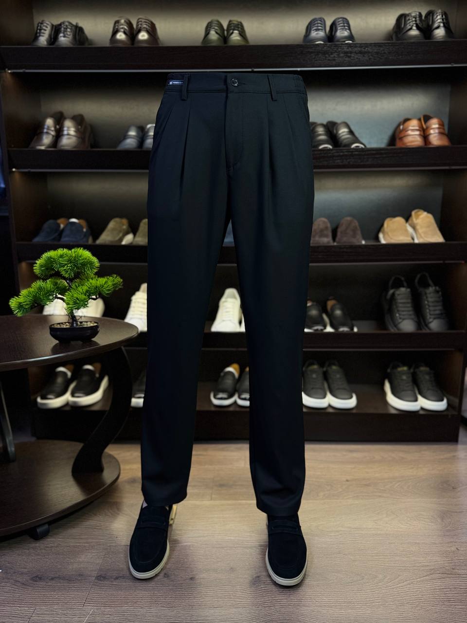 Брюки с защипами regular fit758