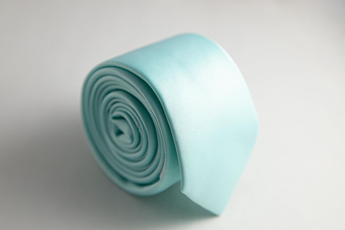 Галстук зеленый мятный арт. 357