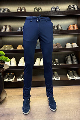 Брюки slim fit меланж 774