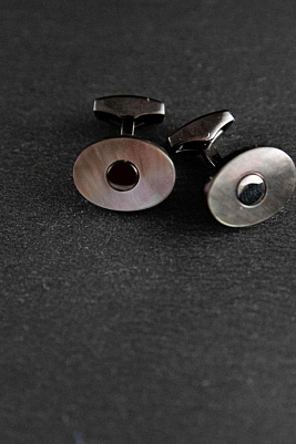 Запонка овальная арт. 585